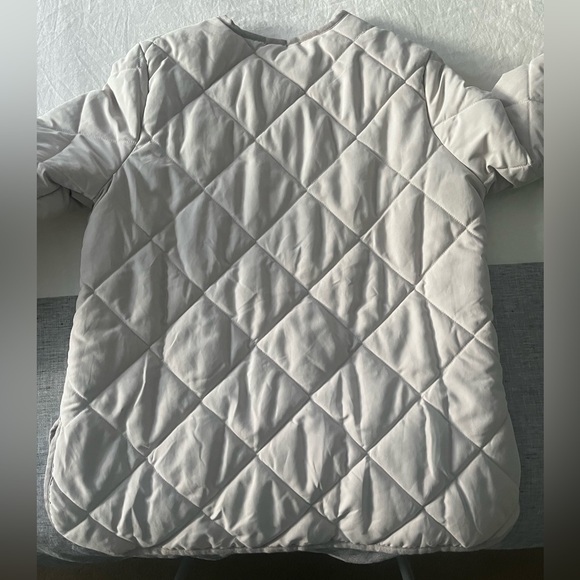 Old Navy lightweight collarless puffer jacket - natural/beige size L - Picture 3 of 7